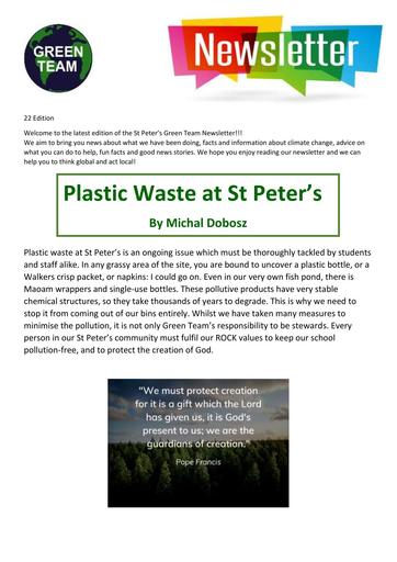 Green Team Newsletter 22