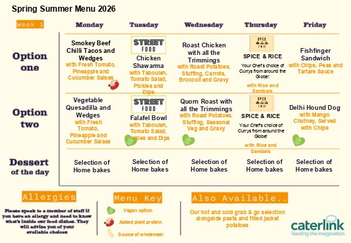 Summer Menu 2026