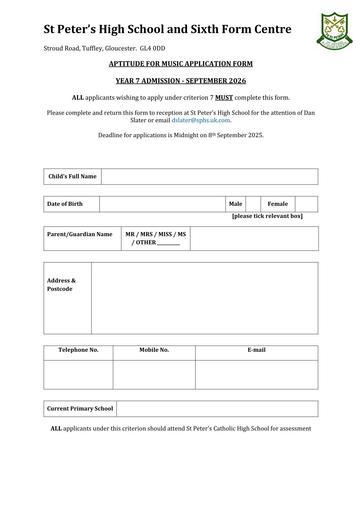 Music Aptitude Application