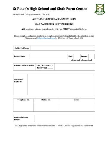 Sport Aptitude Application