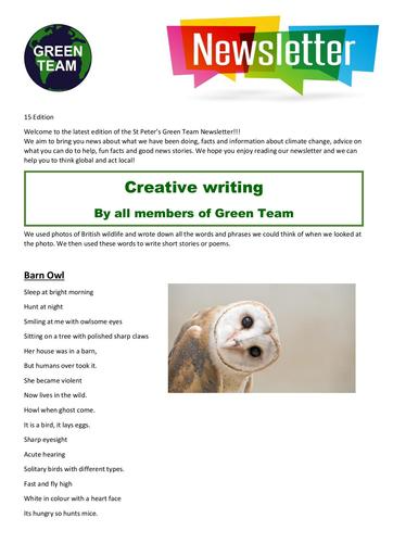 Green Team newsletter 15