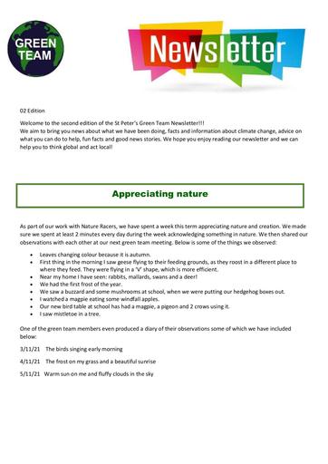 Green Team Newsletter 02